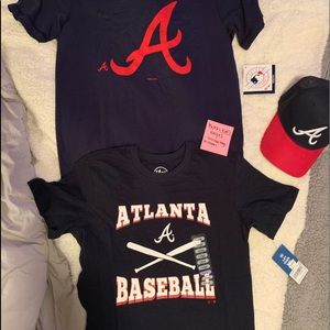 Braves shirts and hat